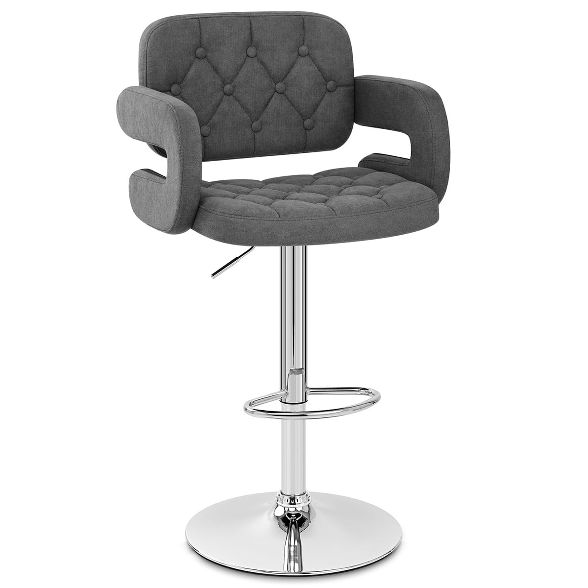 Taburete Tela - Encore Gris Oscuro