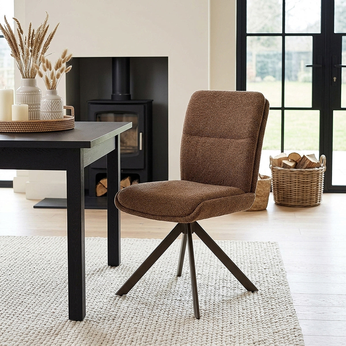 Silla Tela - Epsom Marrón