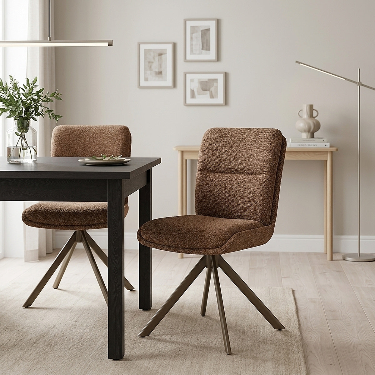 Silla Tela - Epsom Marrón