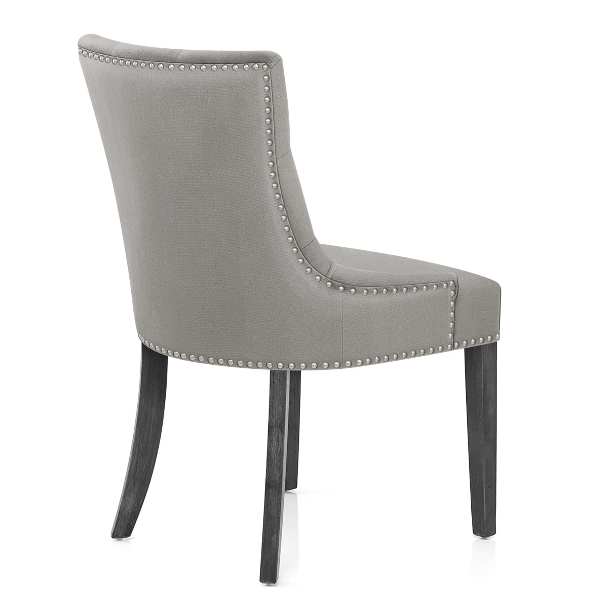 Silla Terciopelo Madera - Etienne Gris