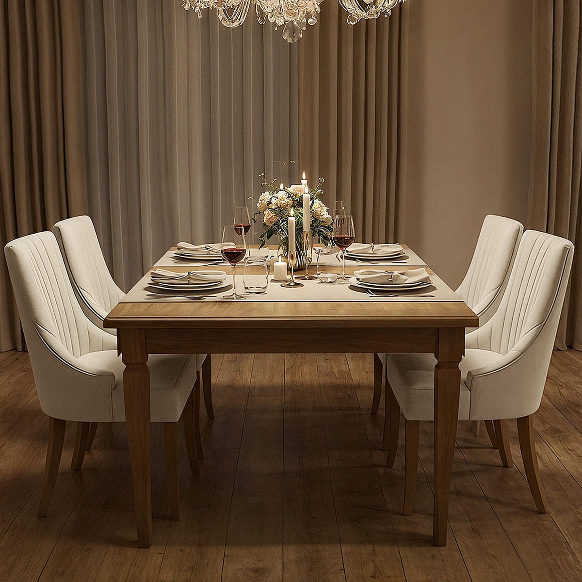 Silla Cuero Sintético - Eton Crema