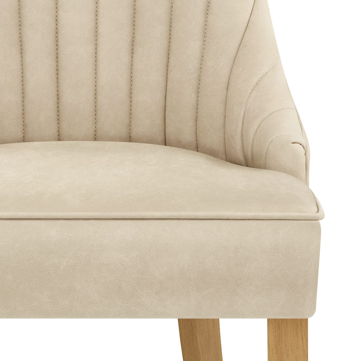 Silla Cuero Sintético - Eton Crema