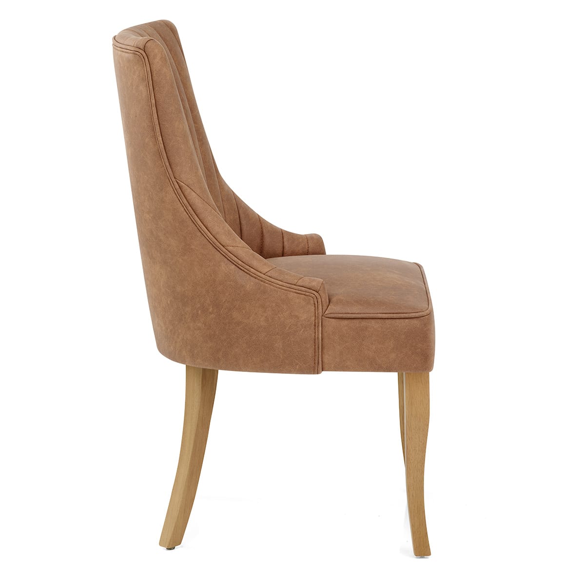 Silla Cuero Sintético - Eton Marrón