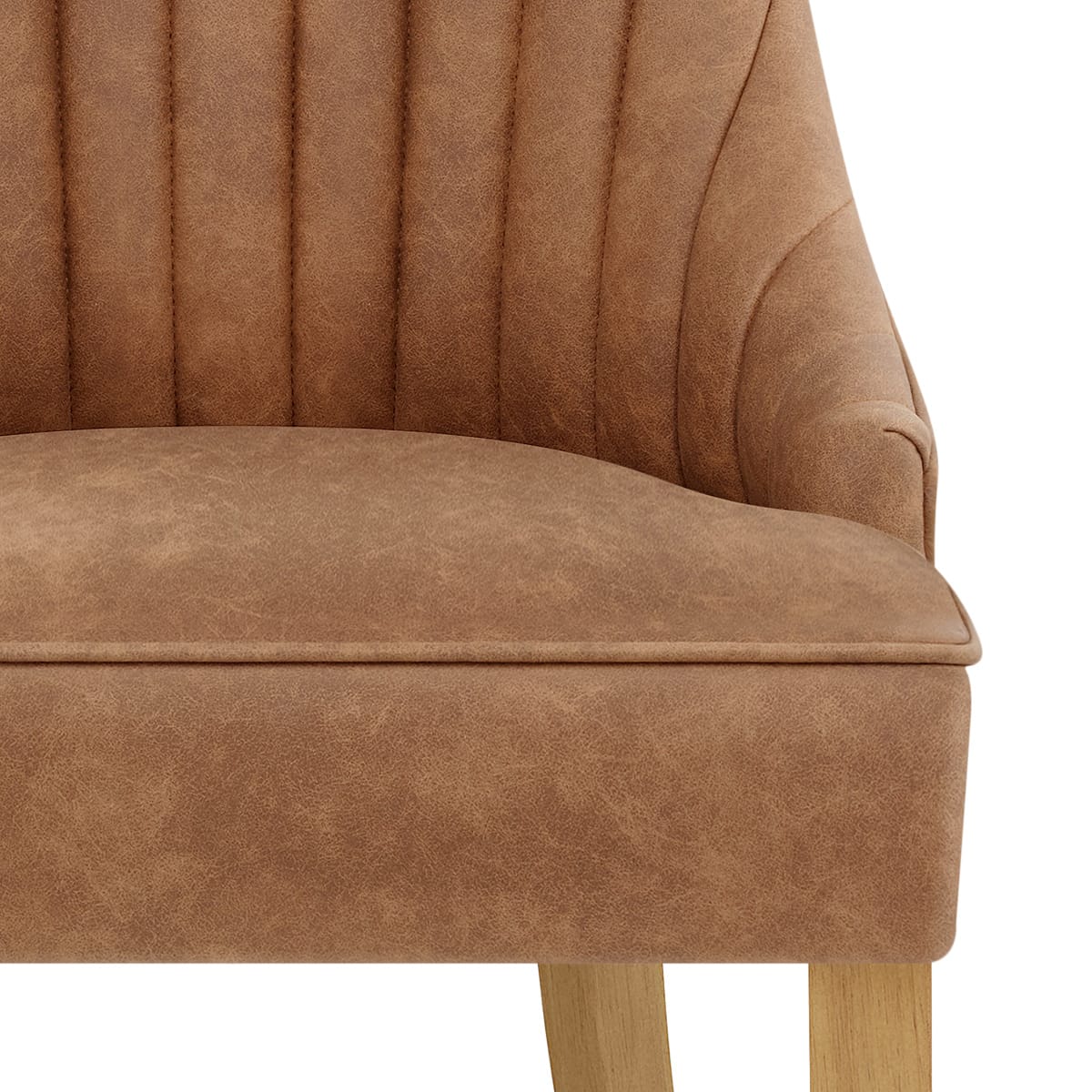 Silla Cuero Sintético - Eton Marrón
