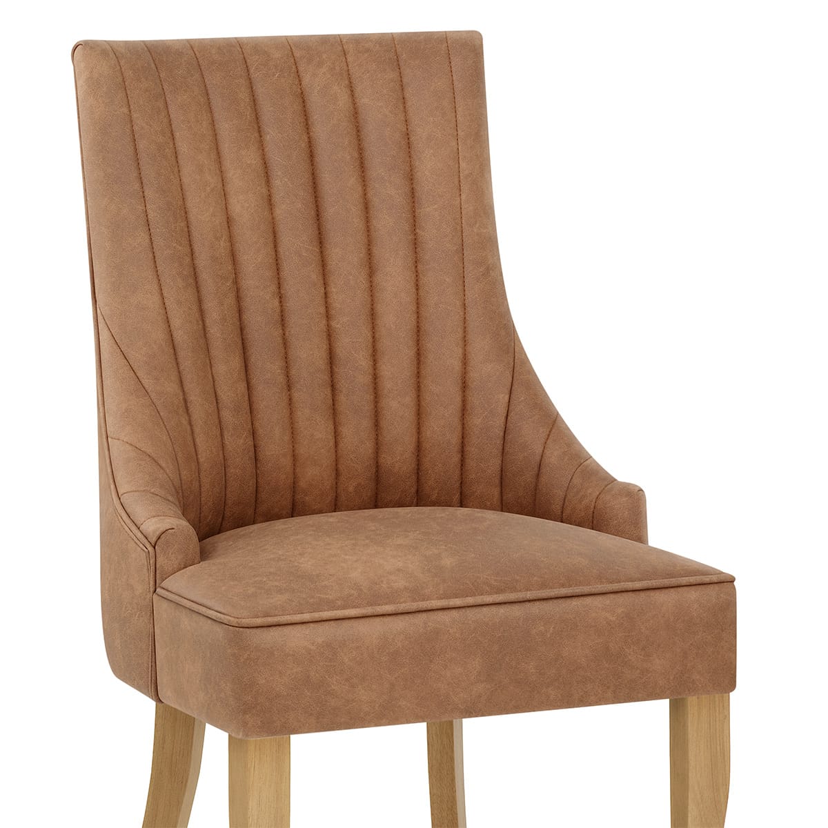 Silla Cuero Sintético - Eton Marrón