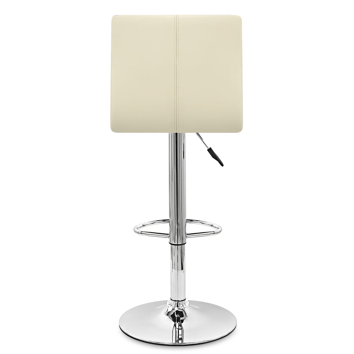 Silla de Bar Cuero Auténtico Cromo - Fabio Crema