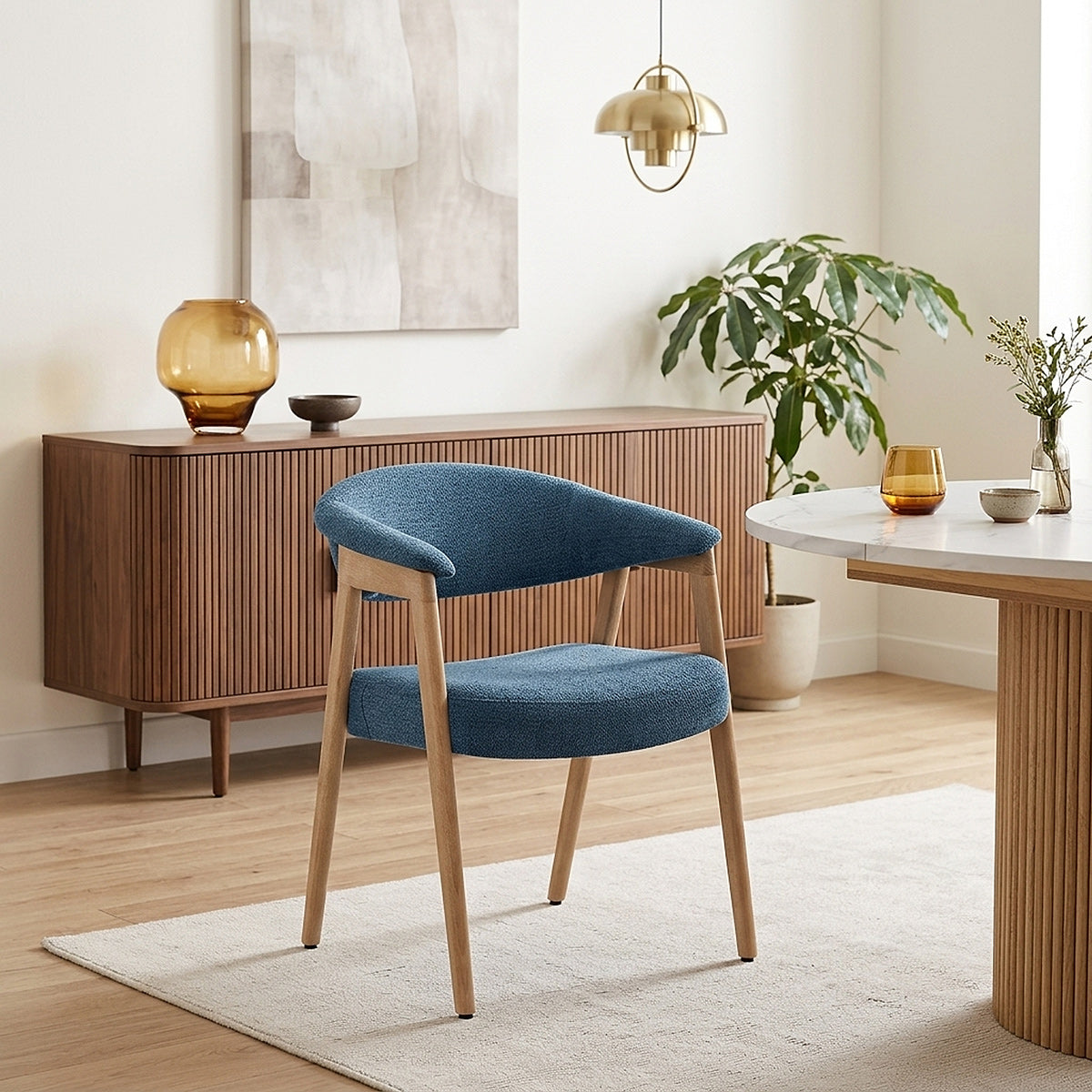 Silla Tela Roble - Falco Azul