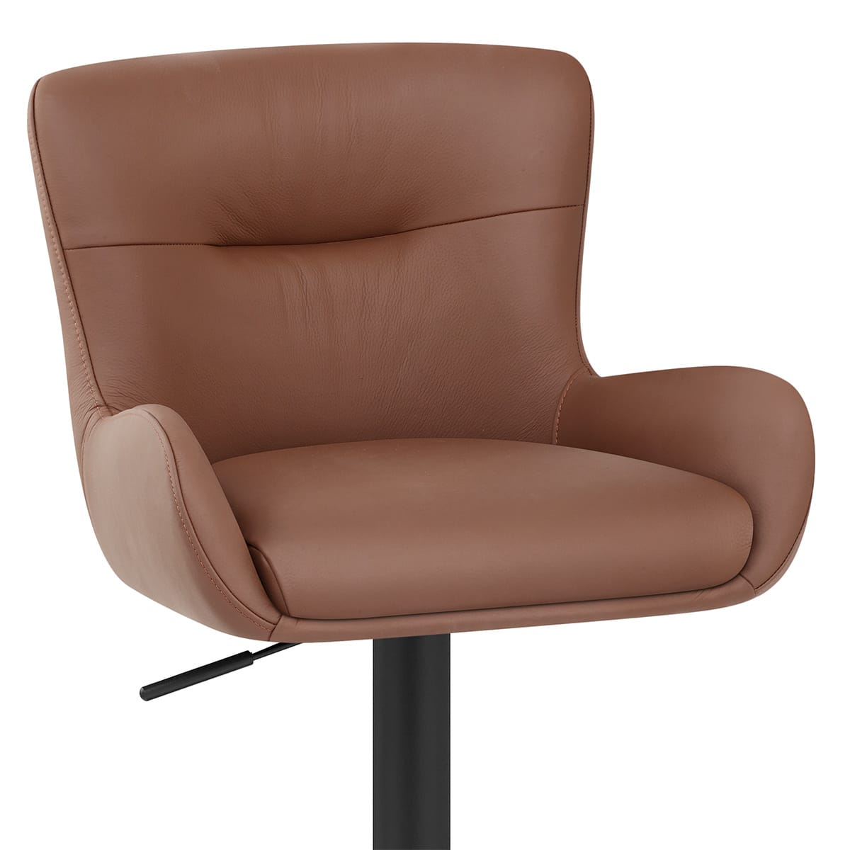 Taburete Cuero Auténtico - Faraday Marrón