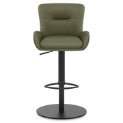Taburete Cuero Auténtico - Faraday Verde