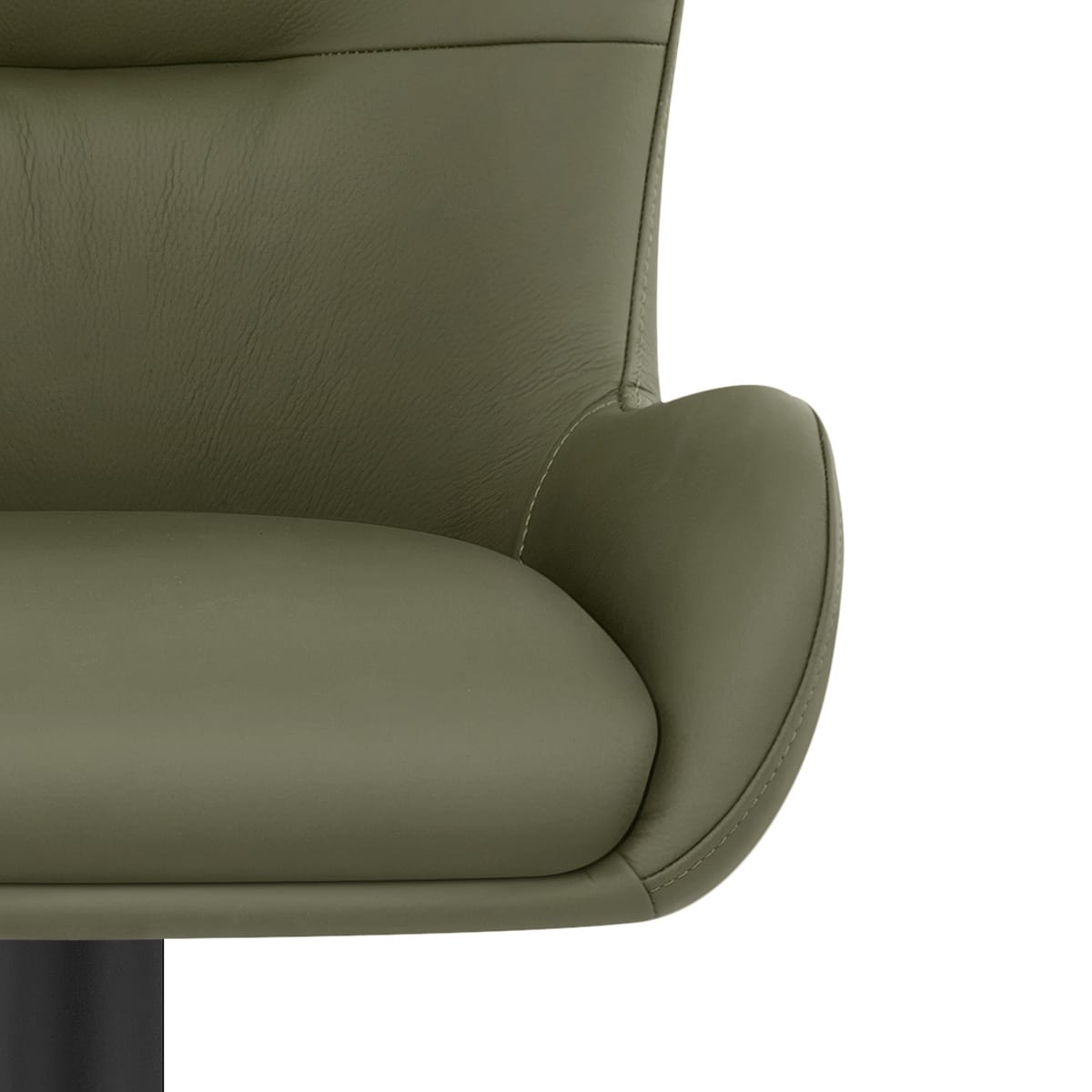 Taburete Cuero Auténtico - Faraday Verde