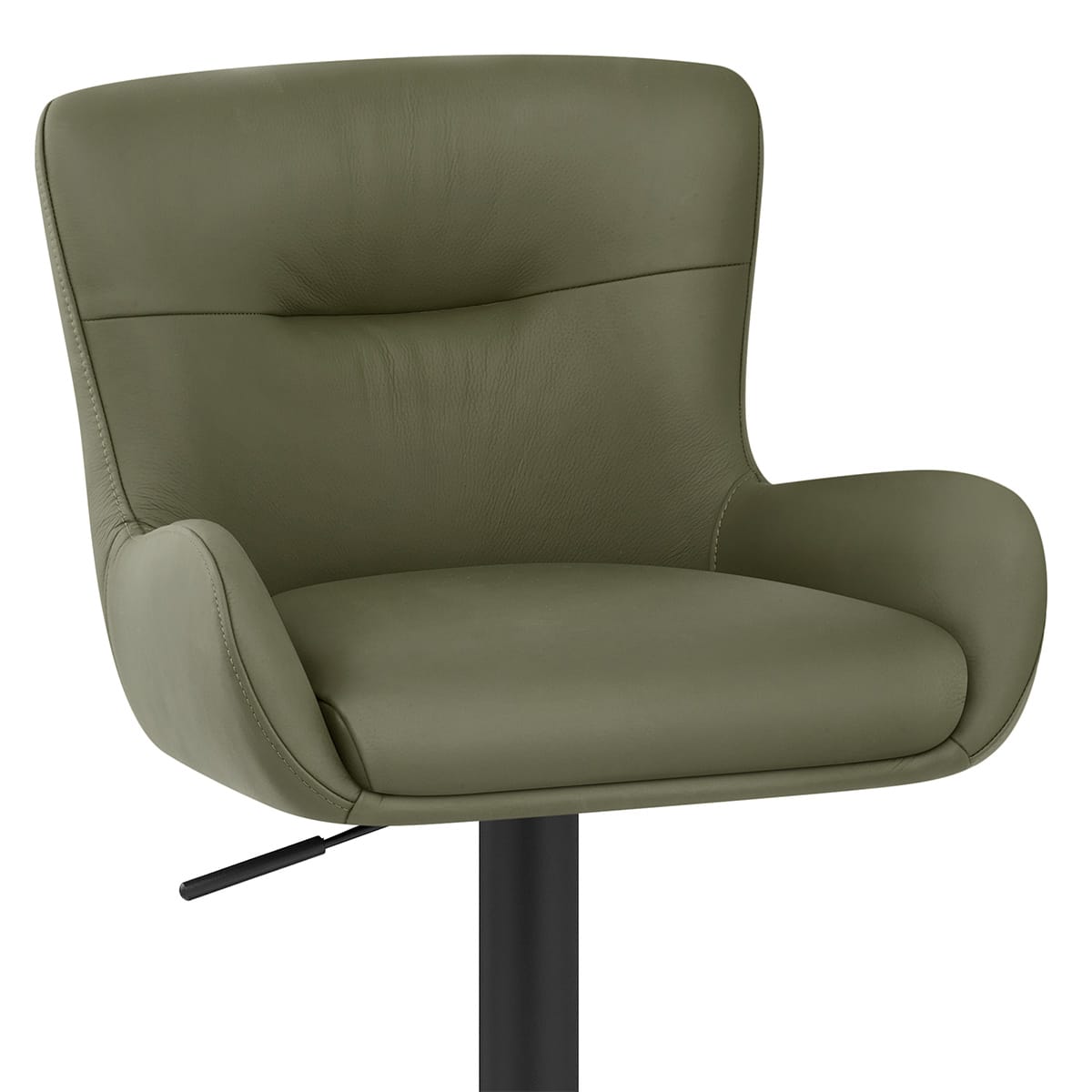 Taburete Cuero Auténtico - Faraday Verde