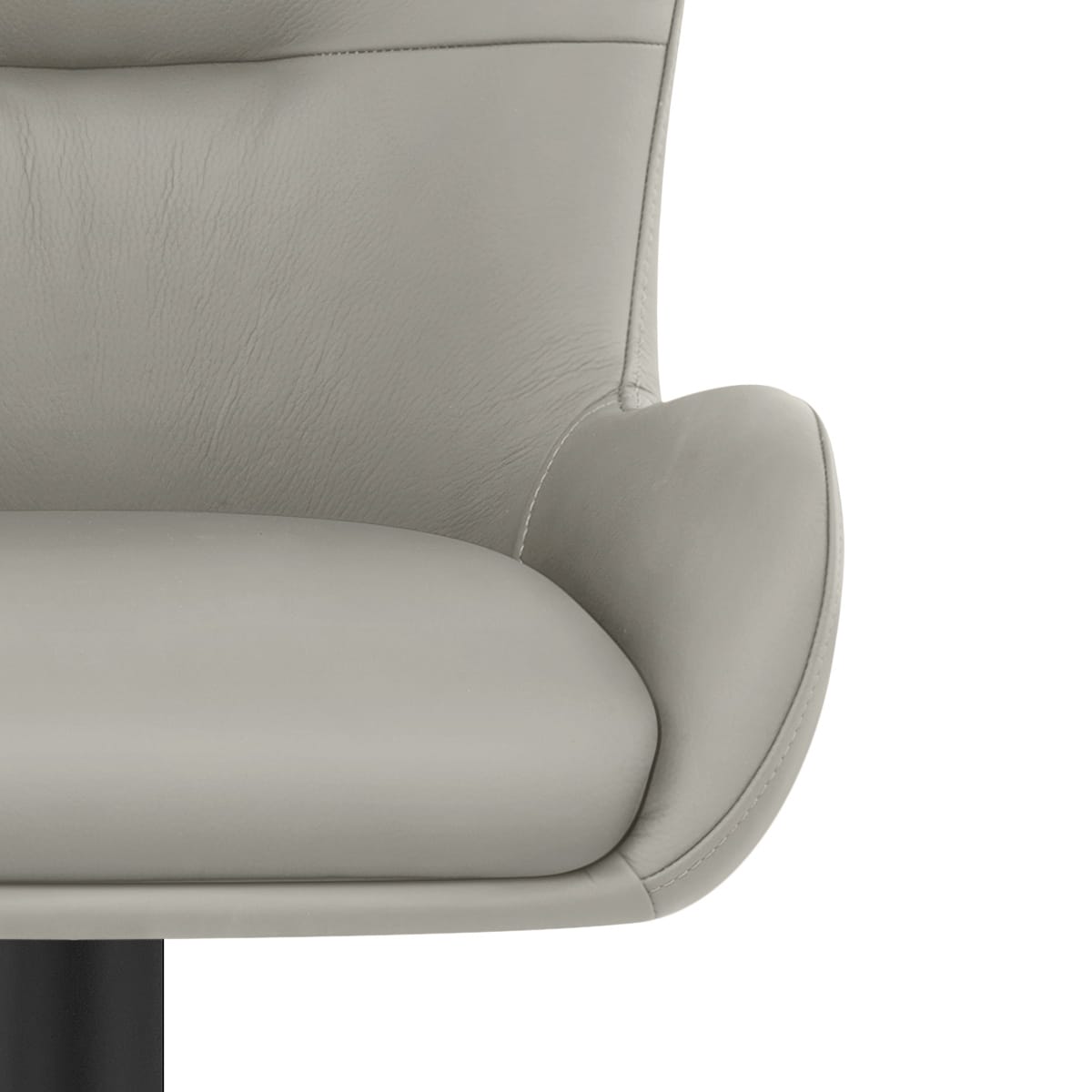 Taburete Cuero Auténtico - Faraday Gris