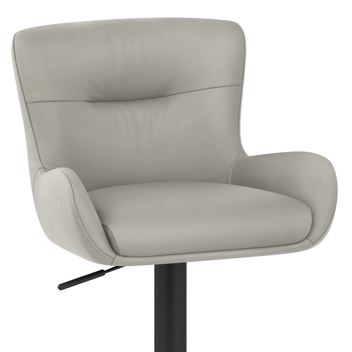 Taburete Cuero Auténtico - Faraday Gris
