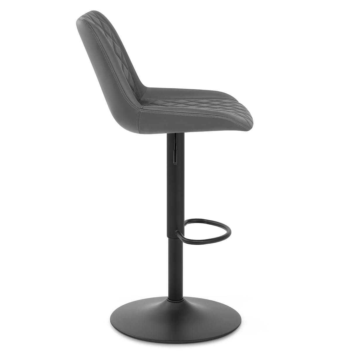 Taburete Cuero Sintético - Faro Gris
