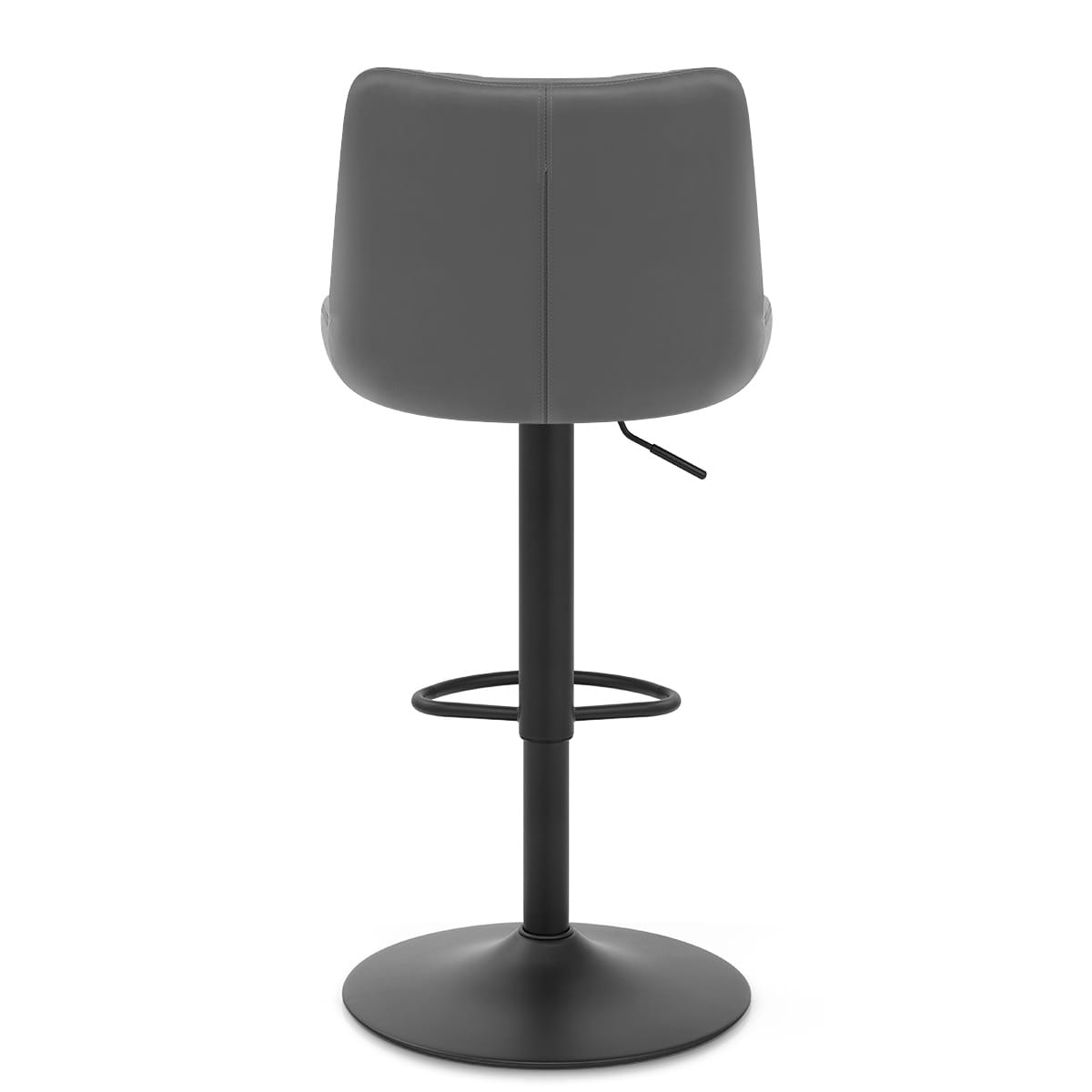 Taburete Cuero Sintético - Faro Gris