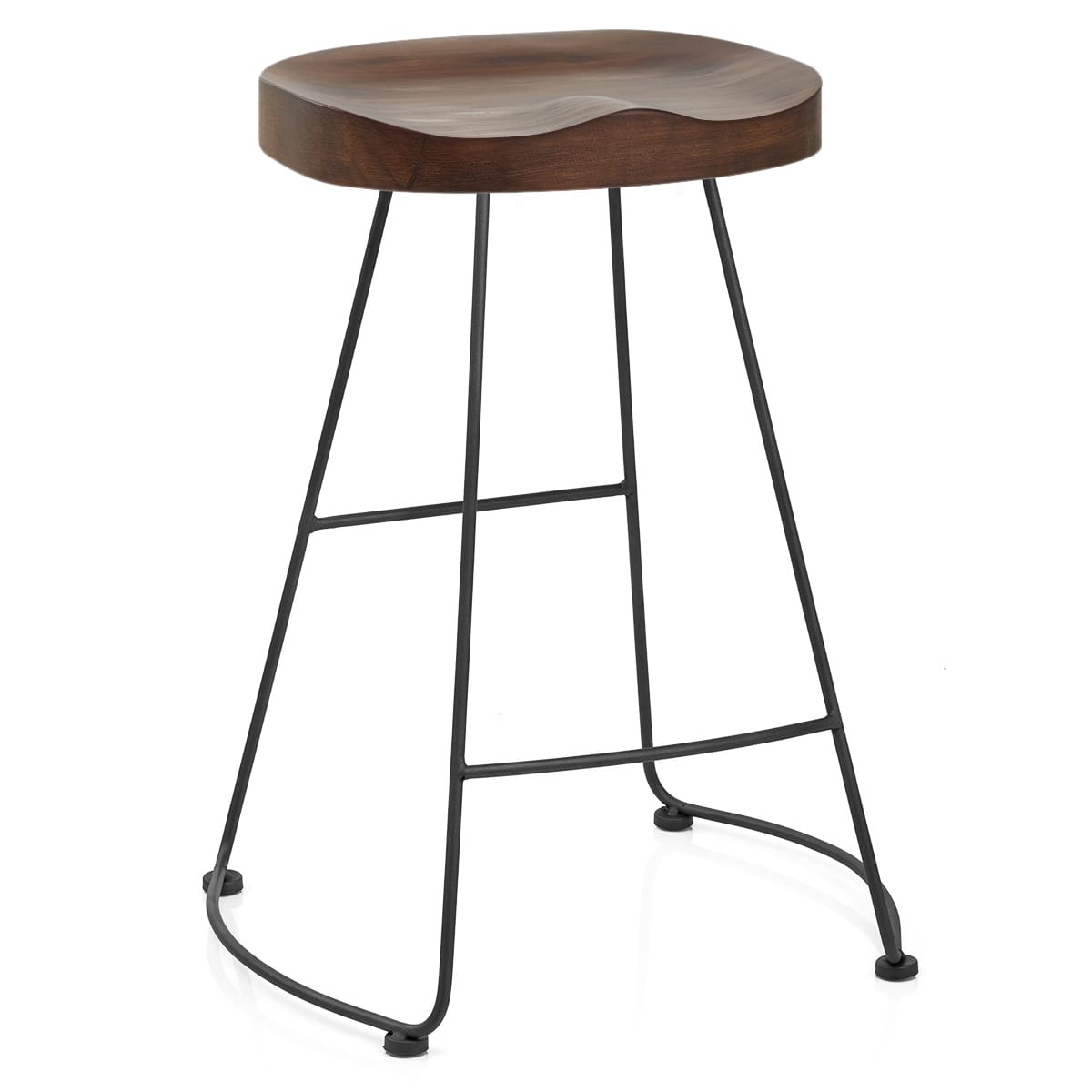 Taburete Madera Oscura Negro - Freedom Madera