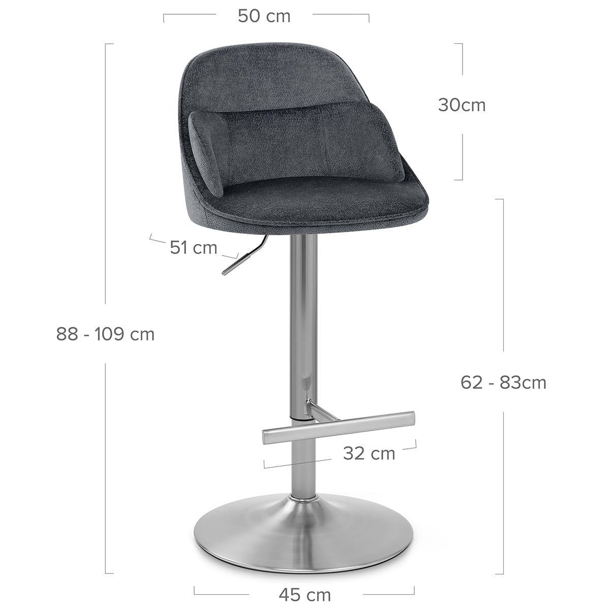 Freya BS Fabric Gris Oscuro