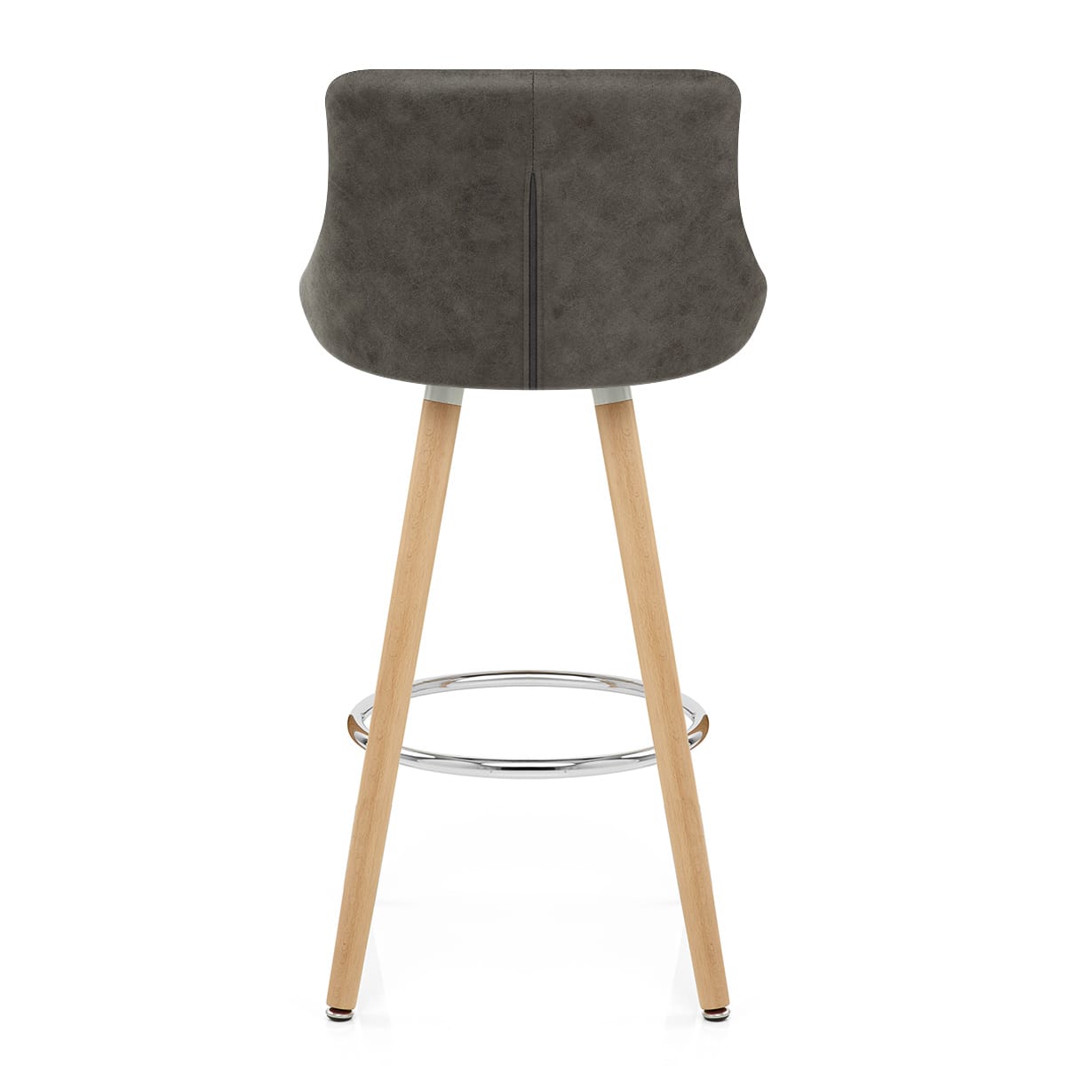 Taburete Cuero Sintético - Fuse Gris Oscuro
