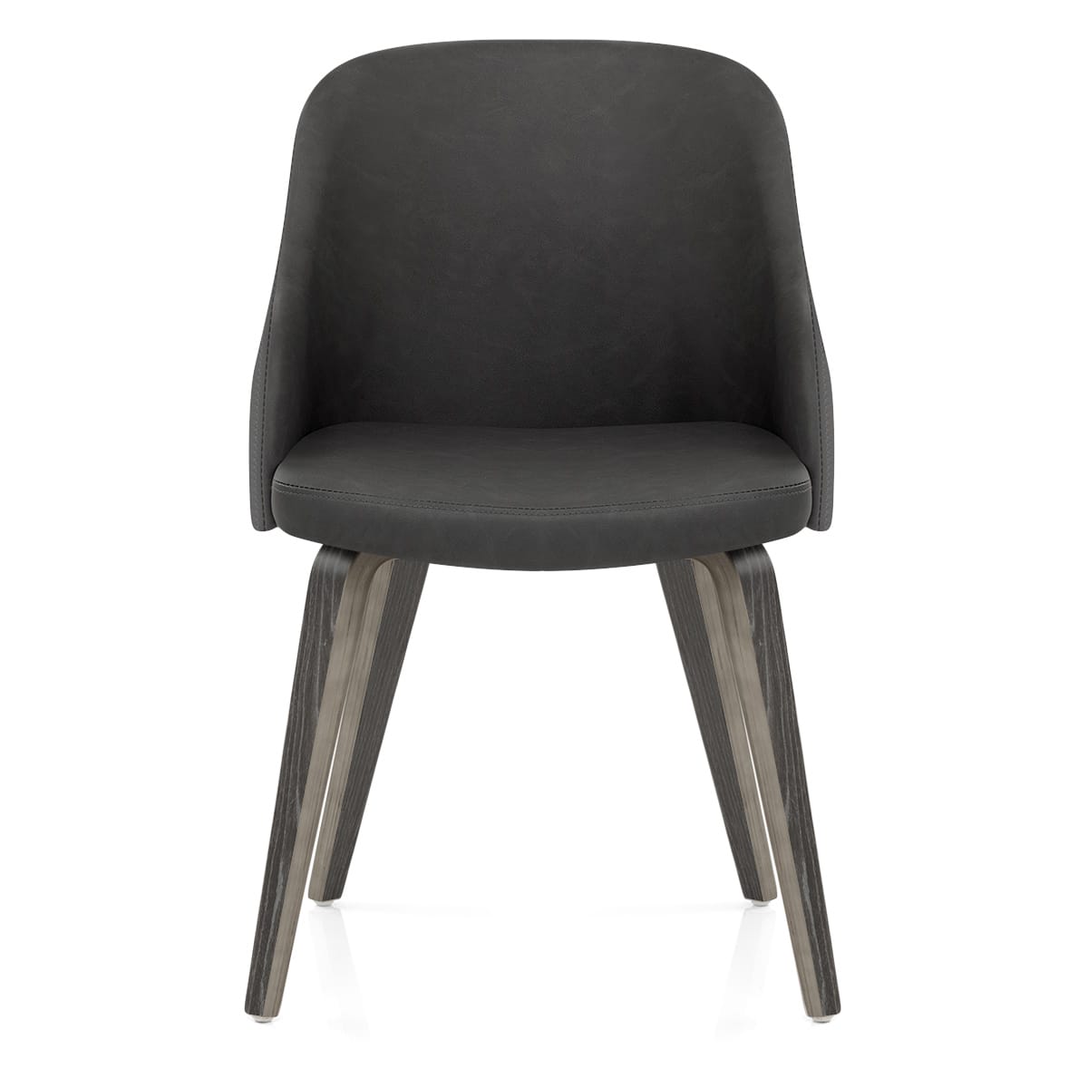 Silla Polipiel Madera - Fusión Gris Gris