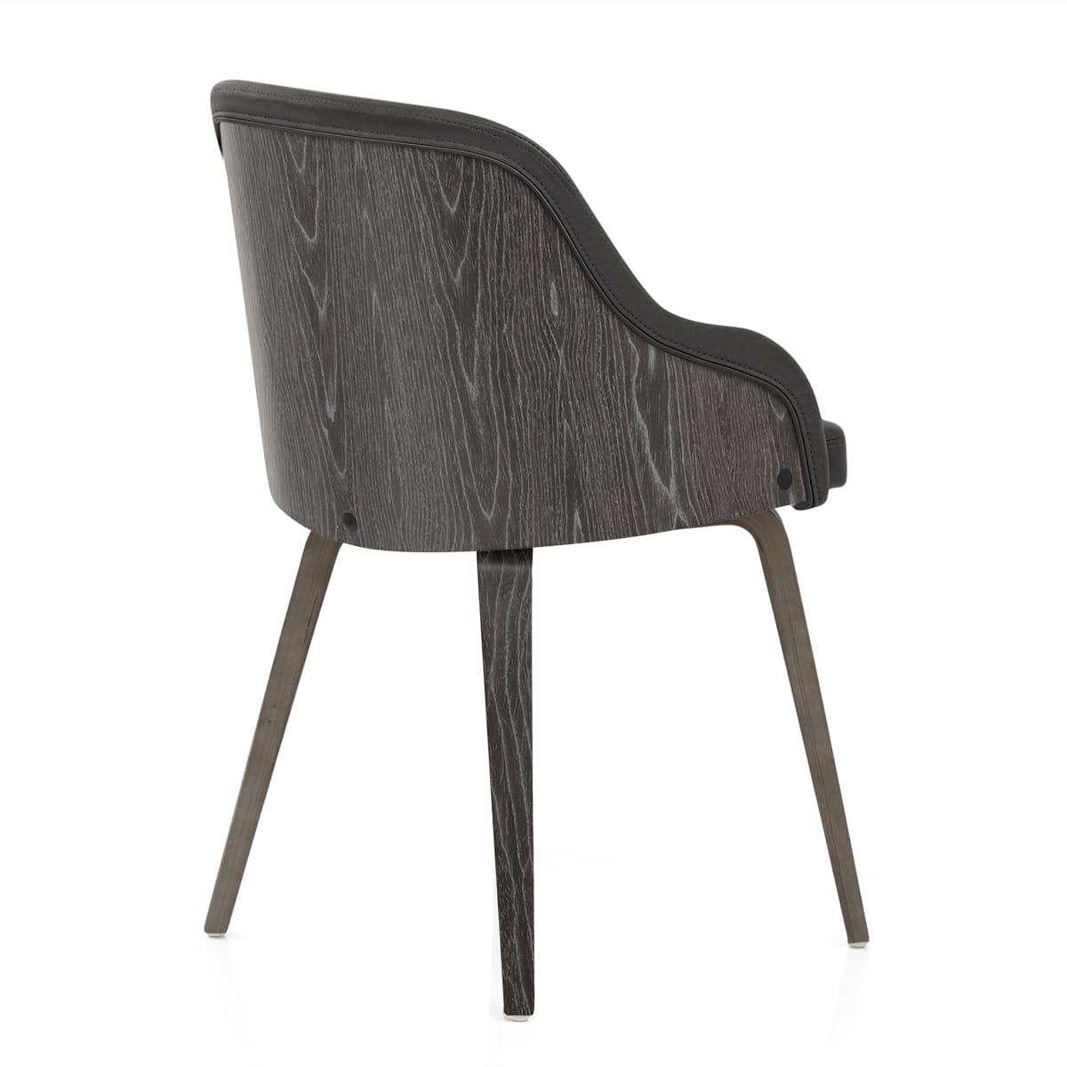 Silla Polipiel Madera - Fusión Gris Gris