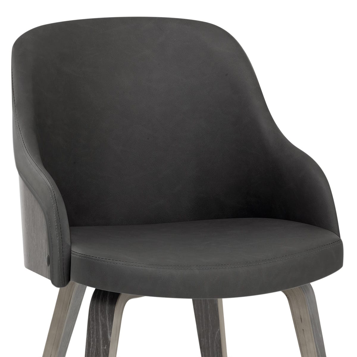 Silla Polipiel Madera - Fusión Gris Gris