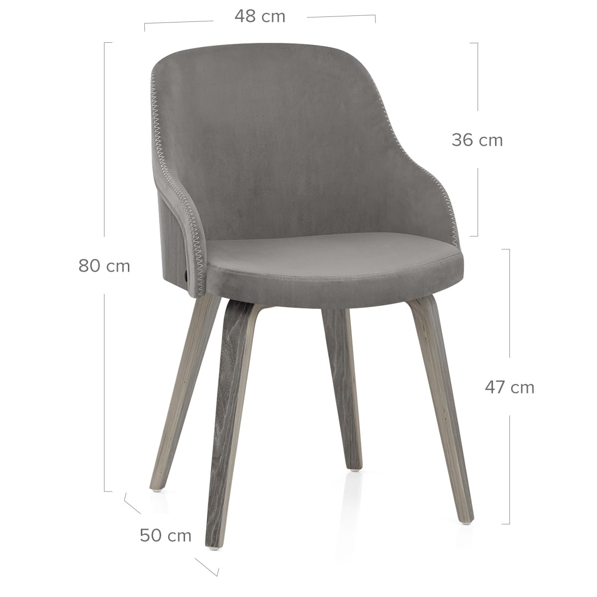 Silla Madera - Fusión Terciopelo Gris