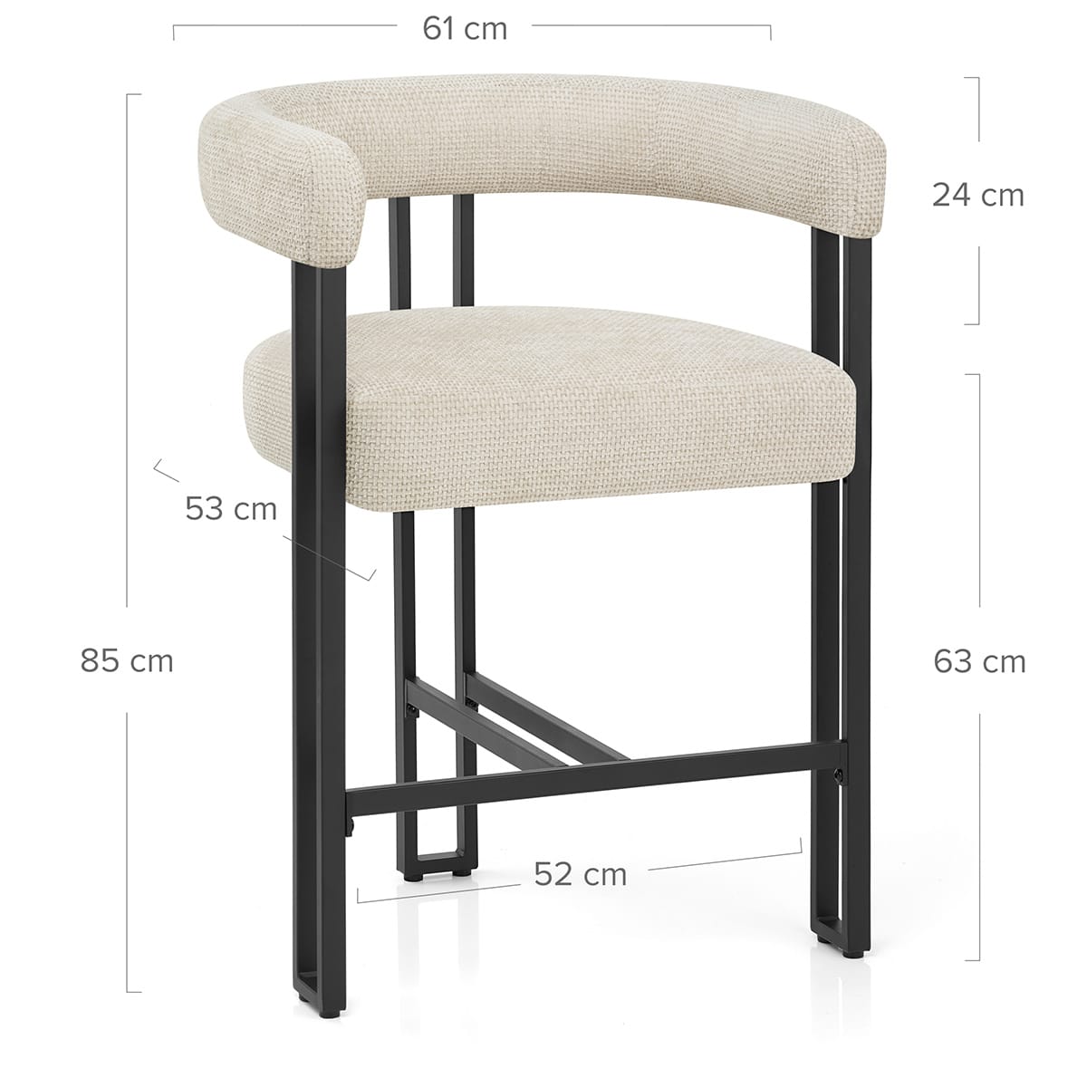 Taburete Tela - Gigi Crema