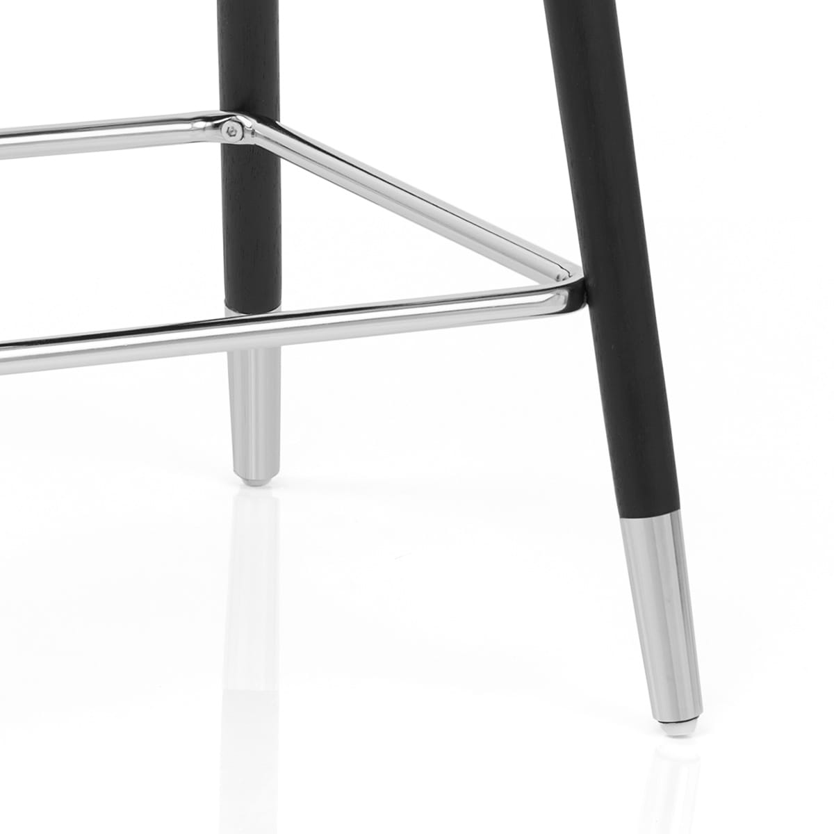Taburete Terciopelo Madera - Glam Azul