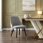 Silla Terciopelo Madera - Glam Gris