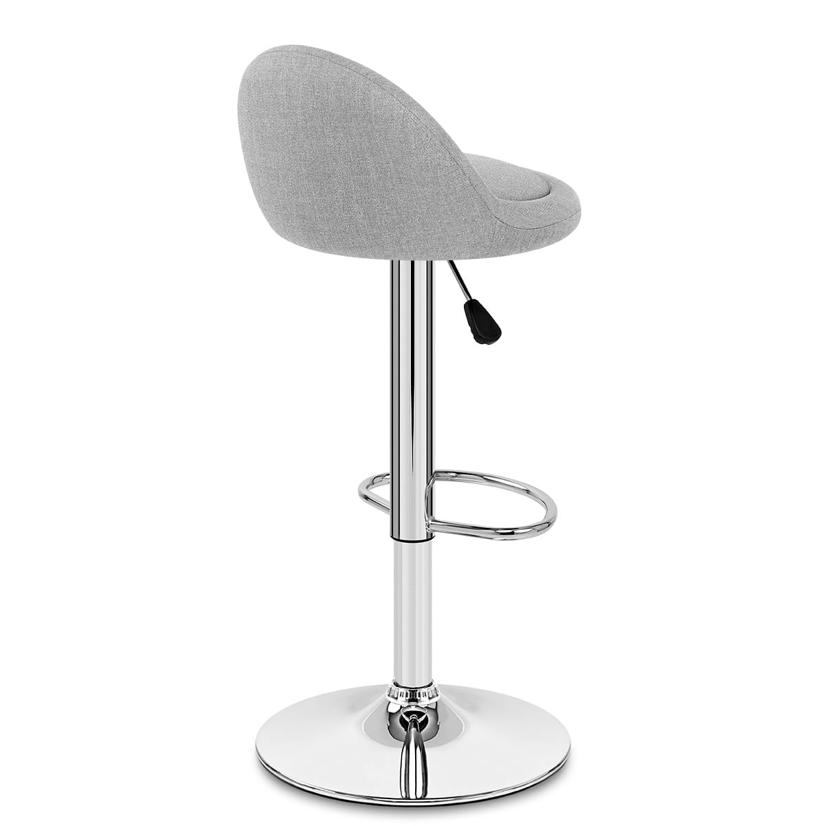 Taburete Tela Cromo - Glee Gris