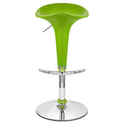 Taburete Plástico Cromo - Gloss Coco Verde