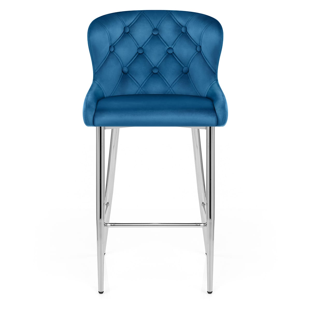 Taburete Terciopelo - Grace Azul