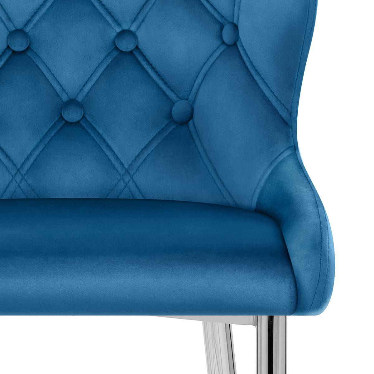 Taburete Terciopelo - Grace Azul