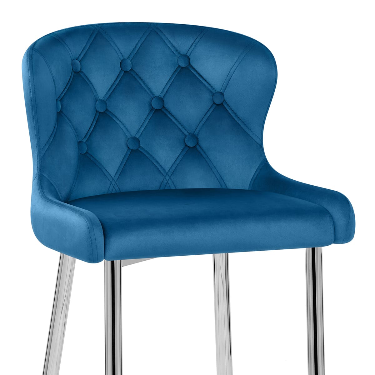 Taburete Terciopelo - Grace Azul