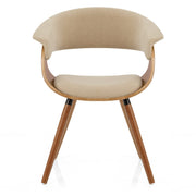 Silla Tela Madera - Grafton Crema