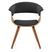 Silla Tela Madera - Grafton Gris