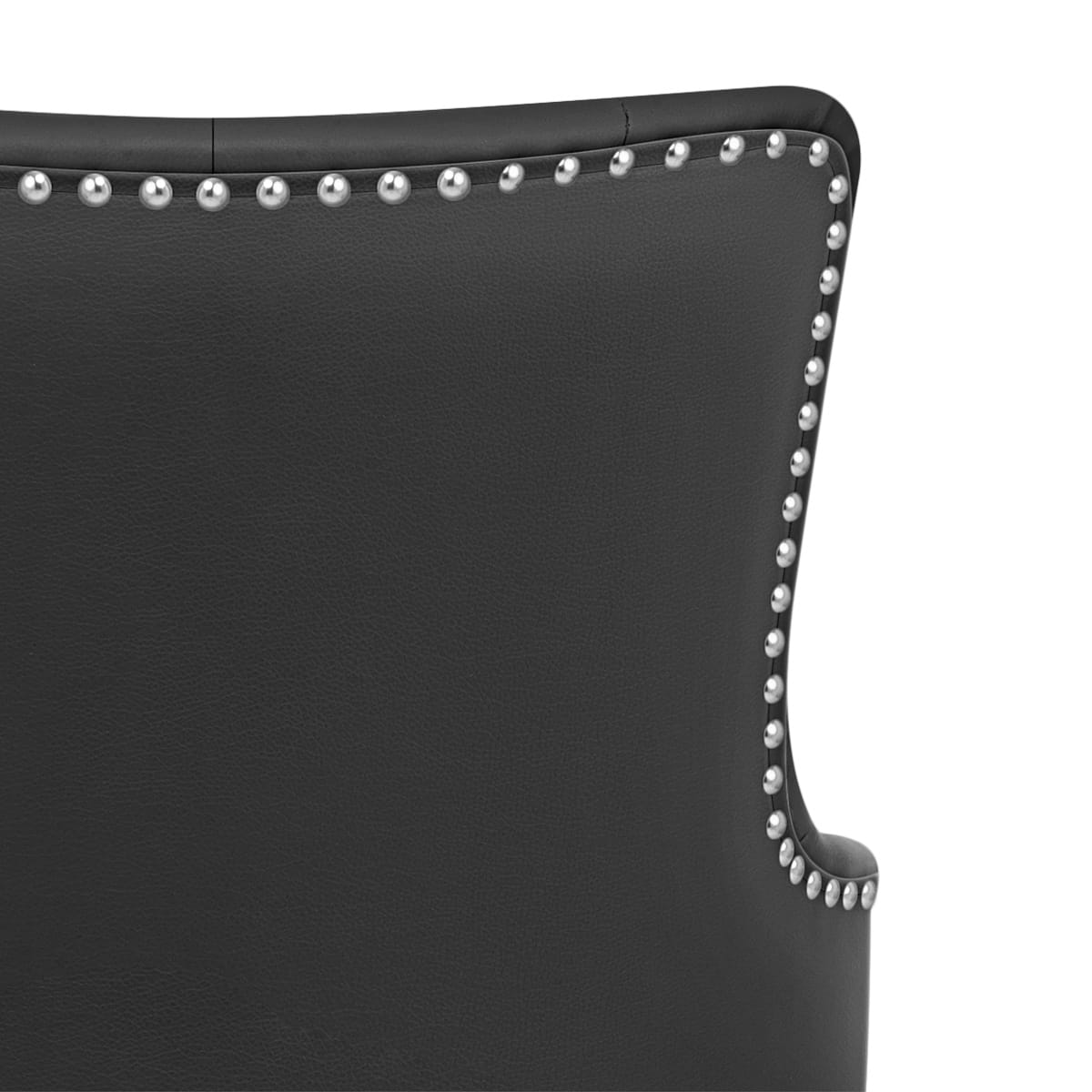 Taburete Polipiel Cromo - Grange Negro