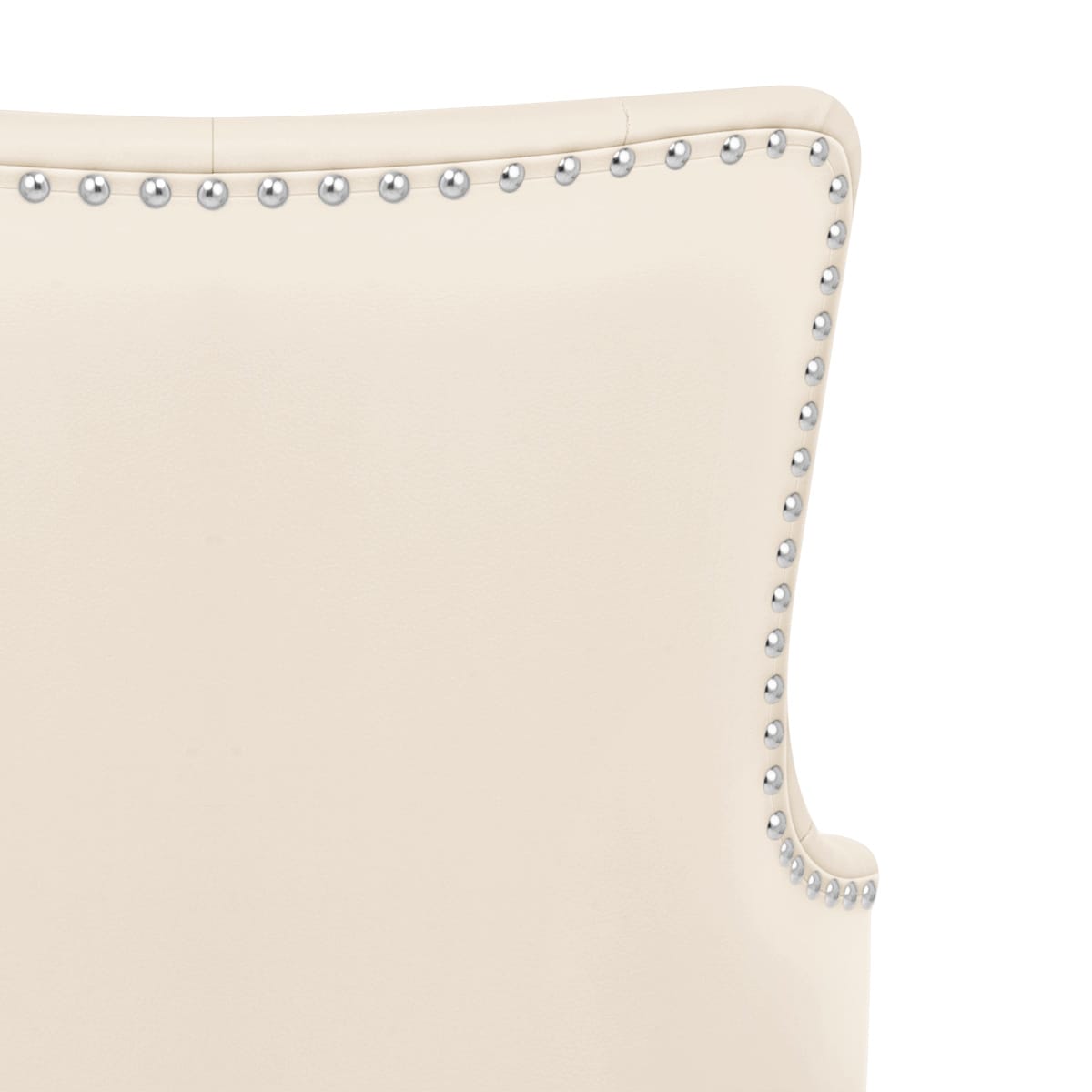 Taburete Polipiel Cromo - Grange Crema