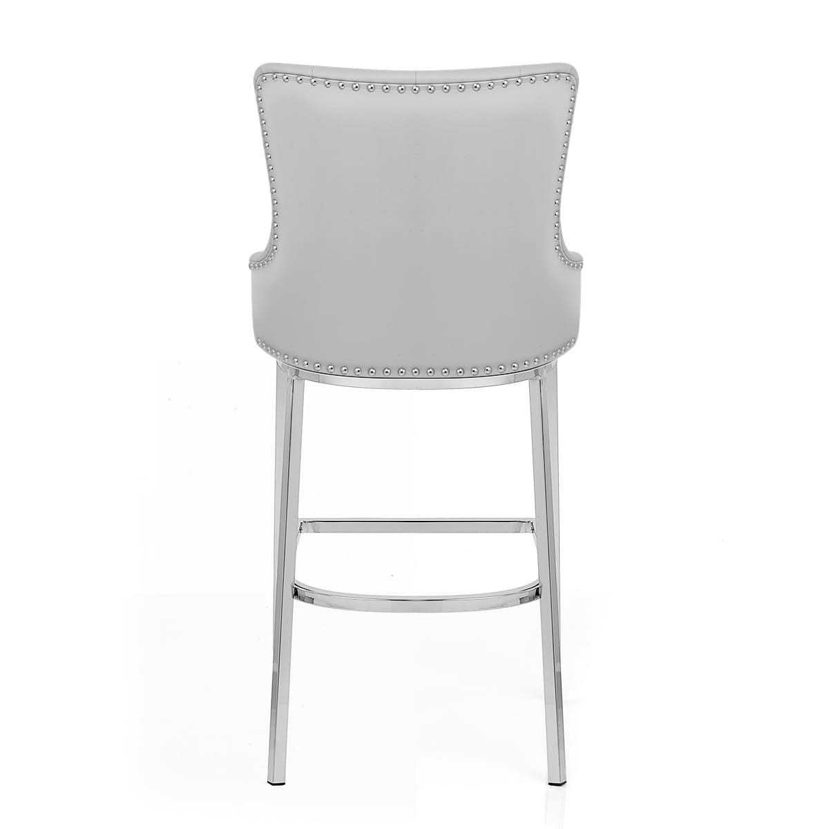 Taburete Polipiel Cromo - Grange Gris
