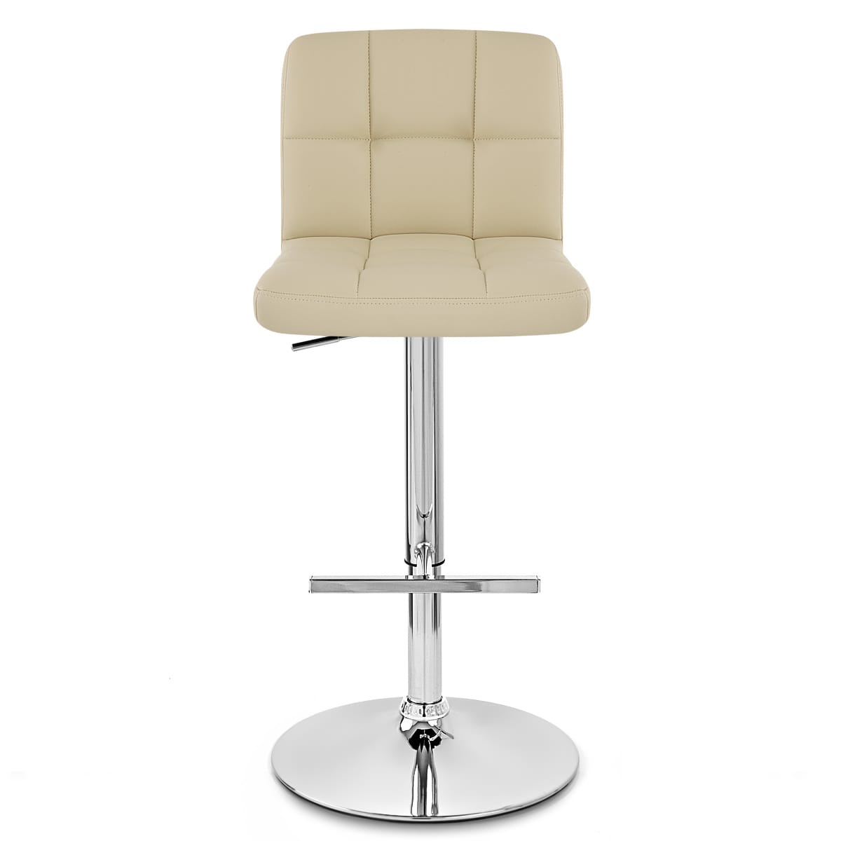 Taburete Polipiel - Grid Crema o Blanco Crema