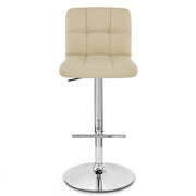 Taburete Polipiel - Grid Crema o Blanco Crema