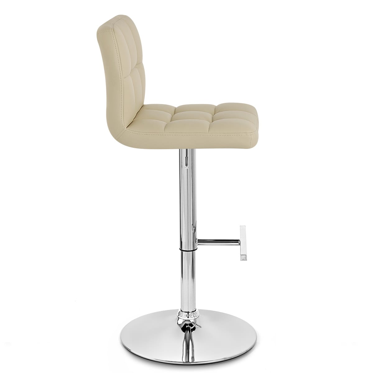 Taburete Polipiel - Grid Crema o Blanco Crema