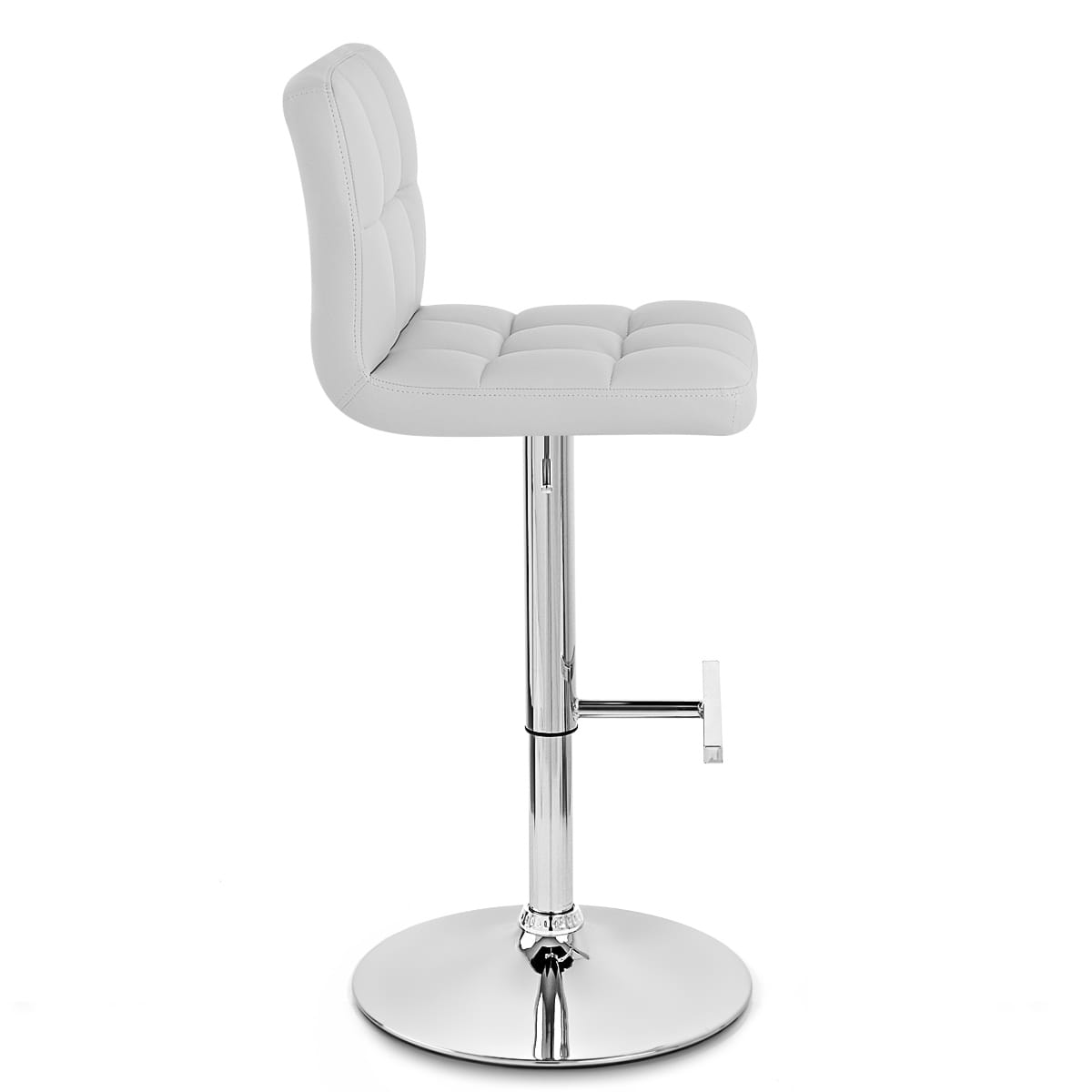 Taburete Polipiel - Grid Crema o Blanco Blanco