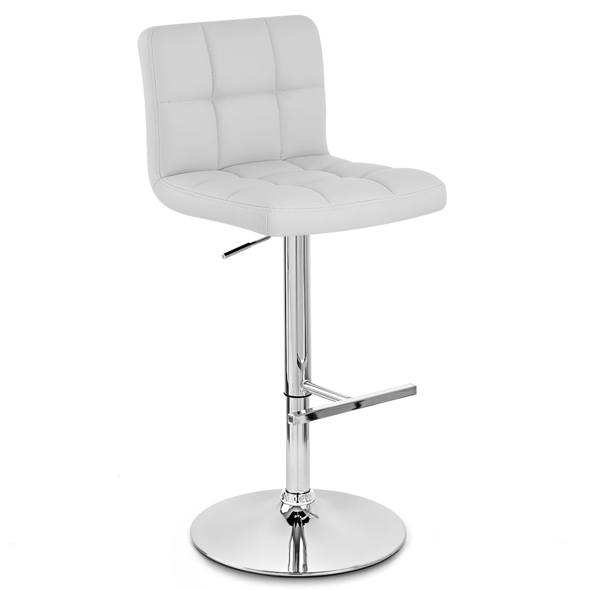 Taburete Polipiel - Grid Crema o Blanco Blanco