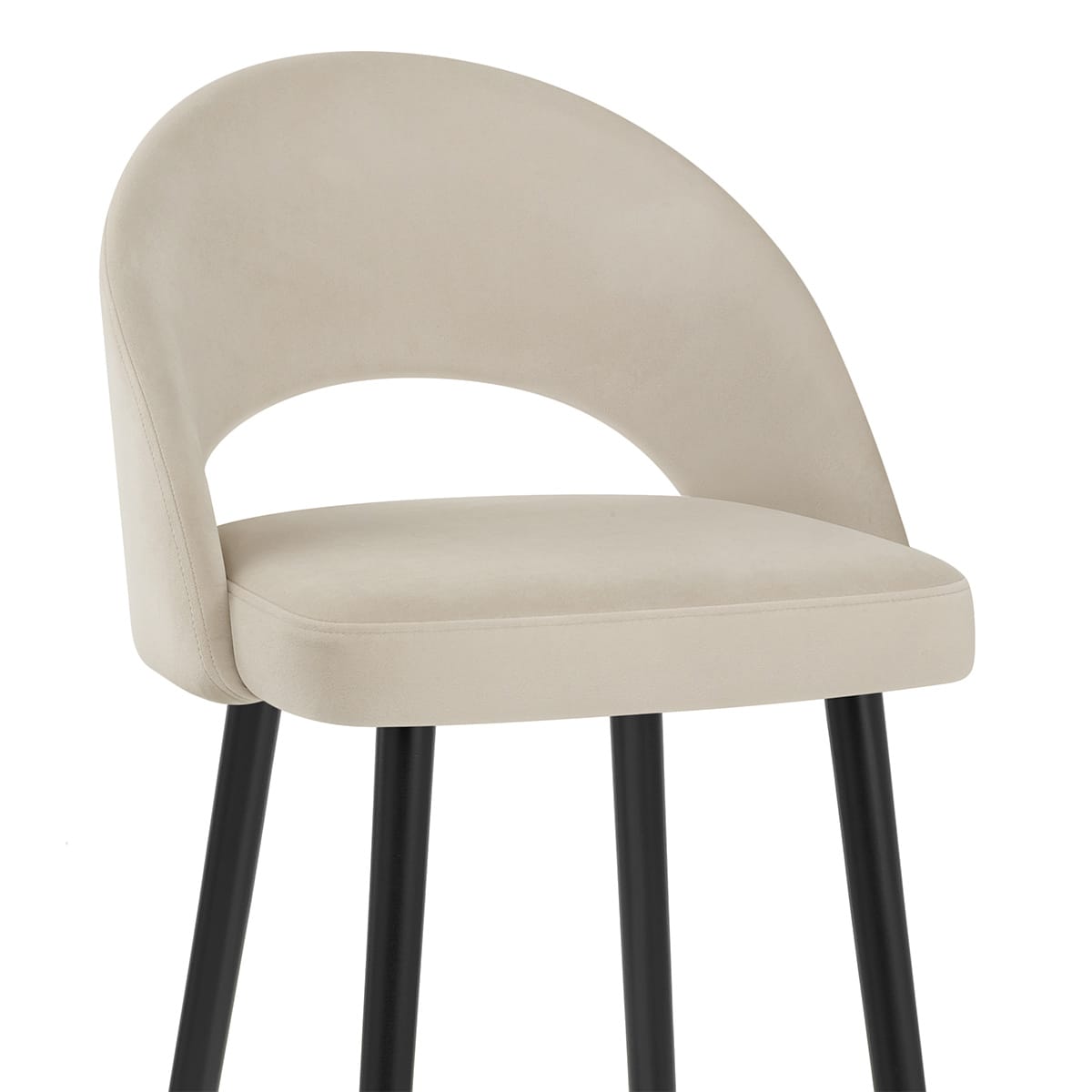 Taburete Terciopelo - Halo Crema