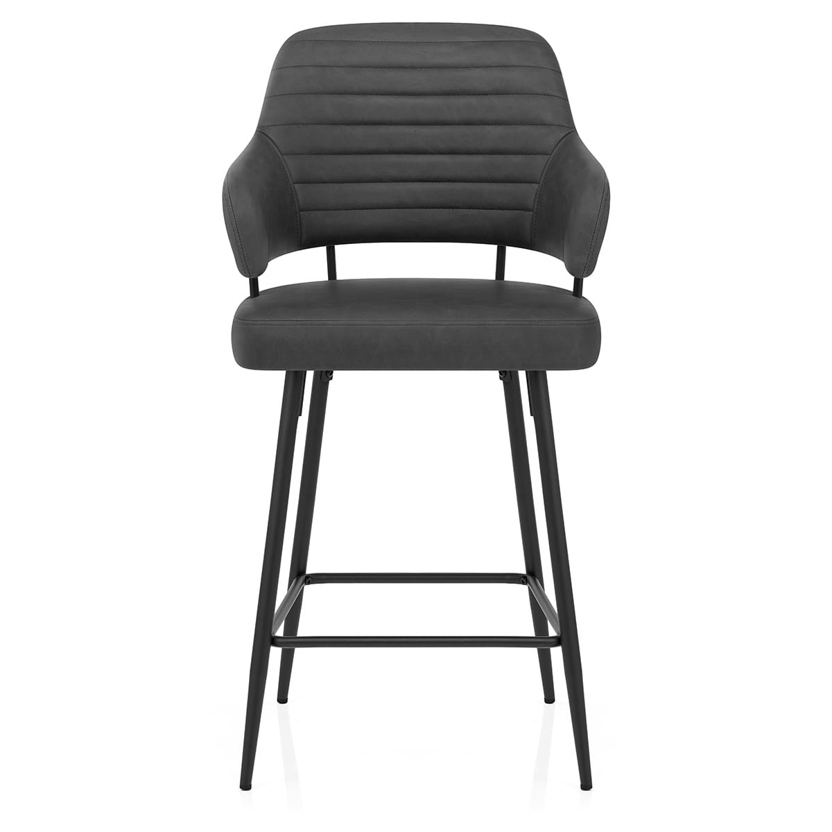Taburete Polipiel - Hampton Gris Oscuro