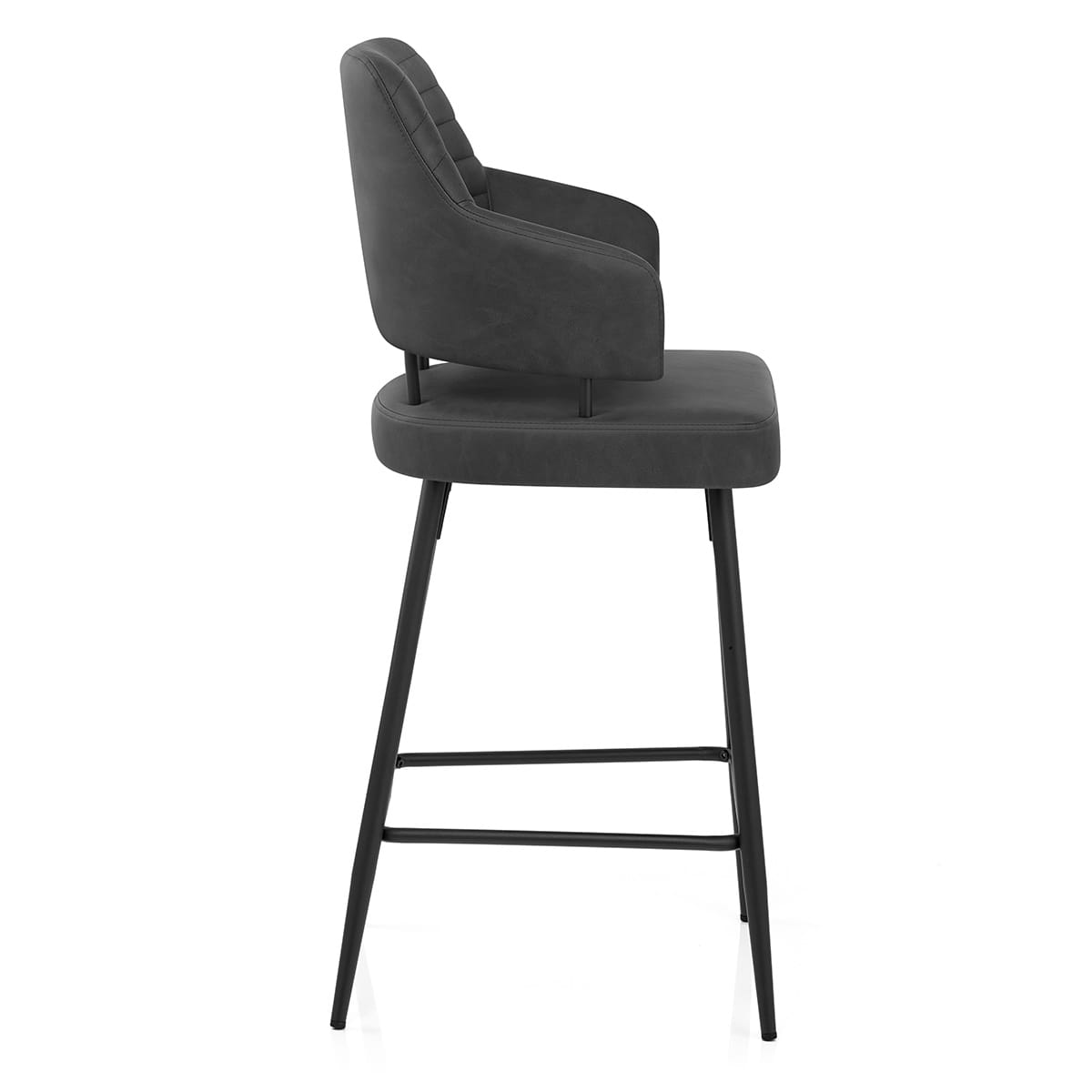 Taburete Polipiel - Hampton Gris Oscuro
