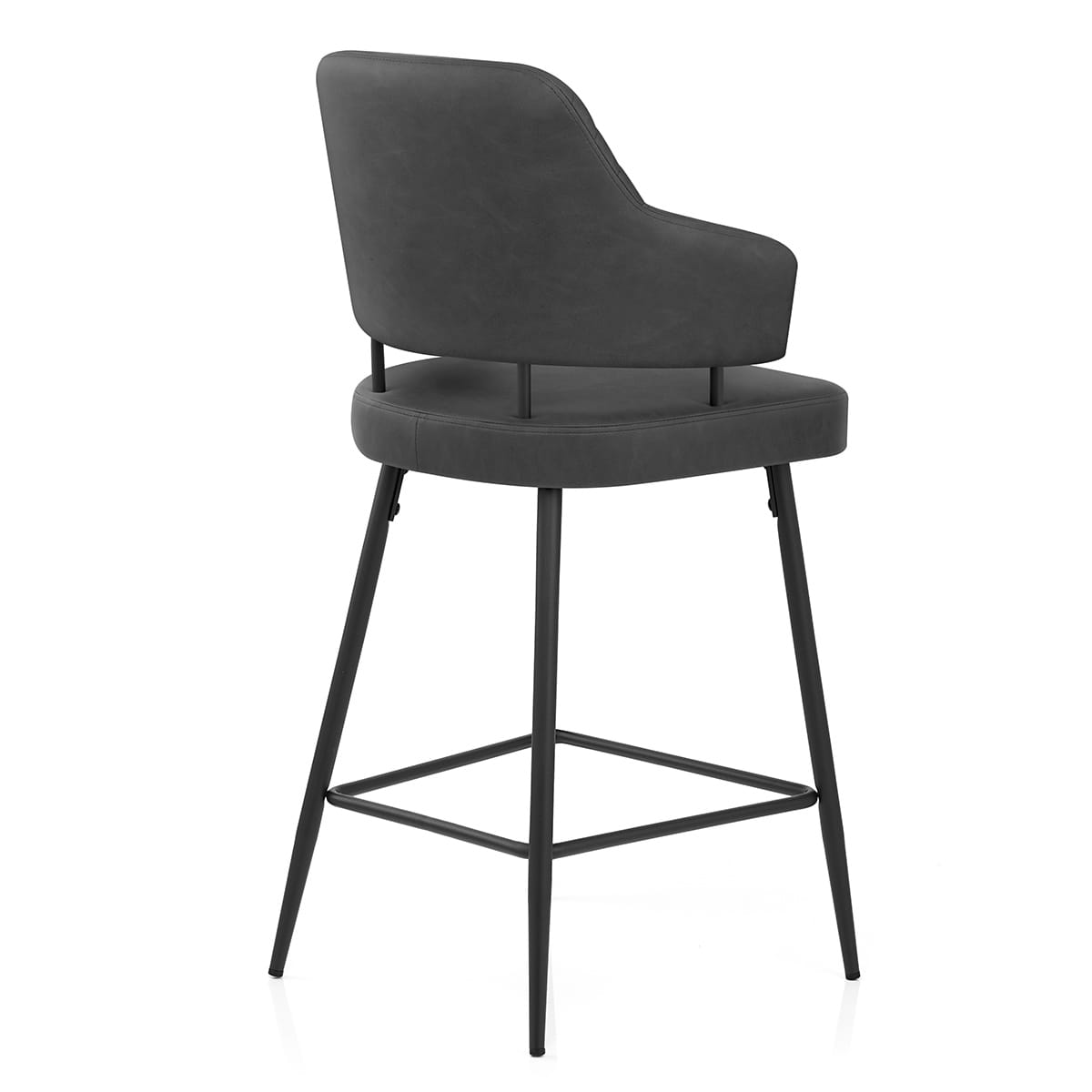 Taburete Polipiel - Hampton Gris Oscuro