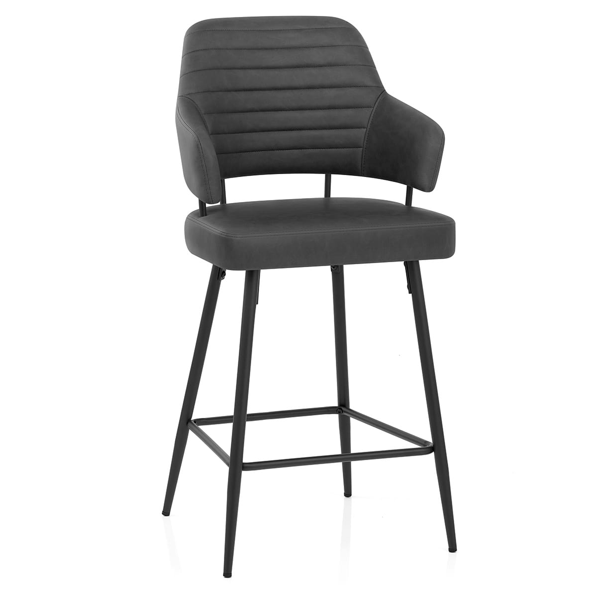 Taburete Polipiel - Hampton Gris Oscuro