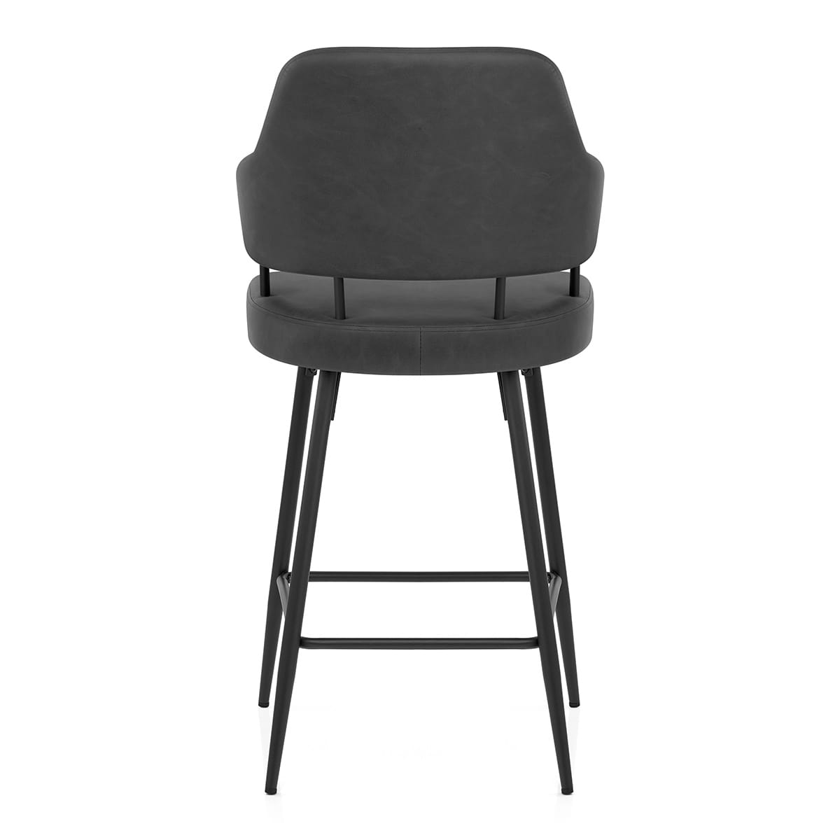 Taburete Polipiel - Hampton Gris Oscuro
